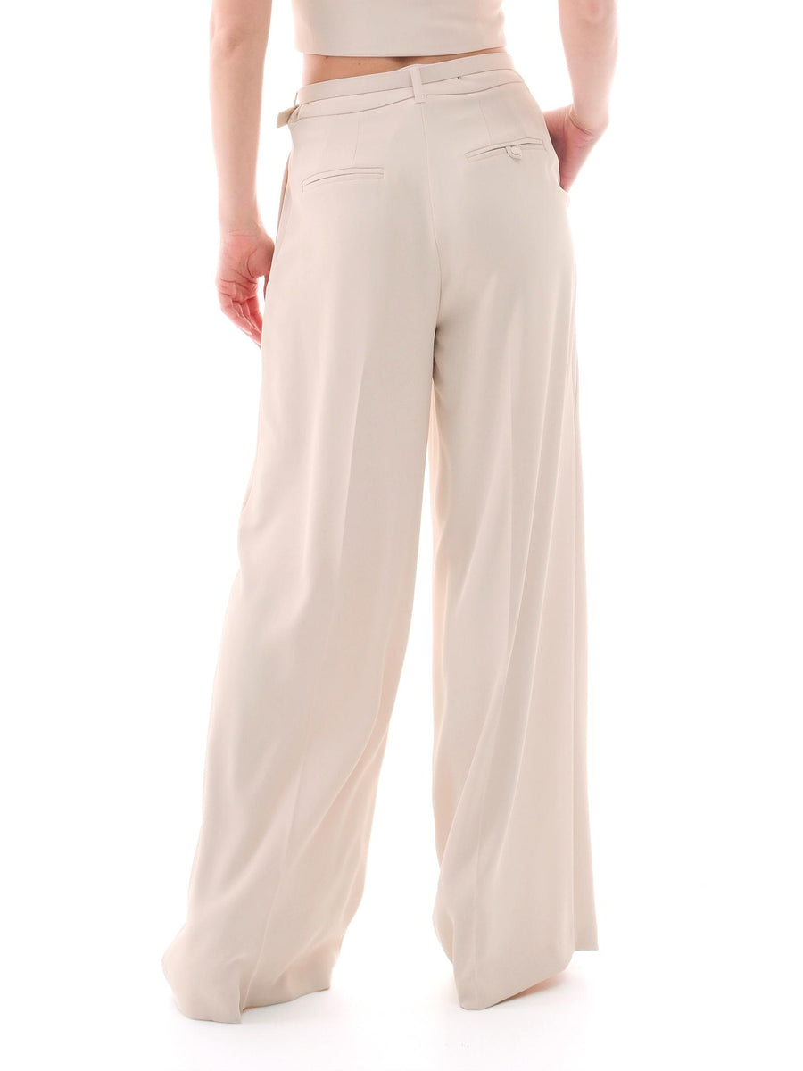 Pantalone a palazzo Imperial neve con cinturino P4W3JHXC NEVE Imperial 