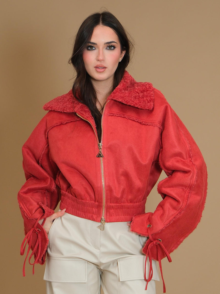 Giacca corta montone Bomber Sweden Silence Limited bordeaux E534 BORDEAUX Silence Limited 