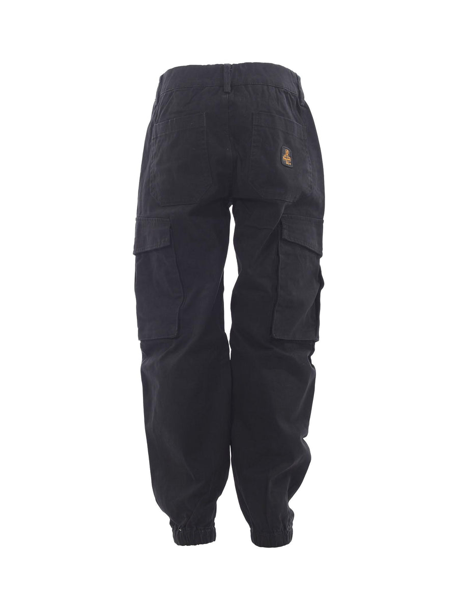 Pantaloni cargo bambino Refrigiwear neri in cotone RW769 RE003 Refrigiwear 