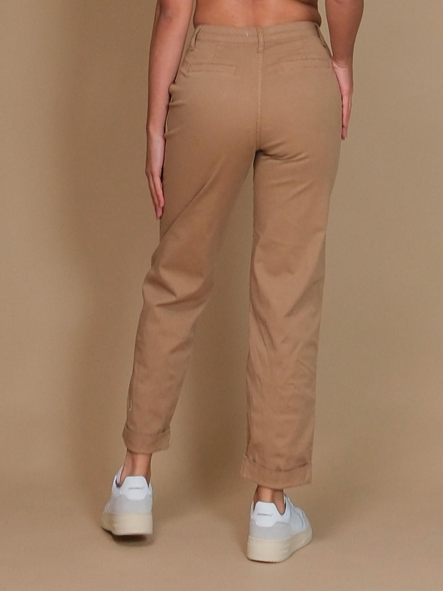 Pantalone Armoire in cotone cammello mom fit CN24017 CAMMELLO Armoire 