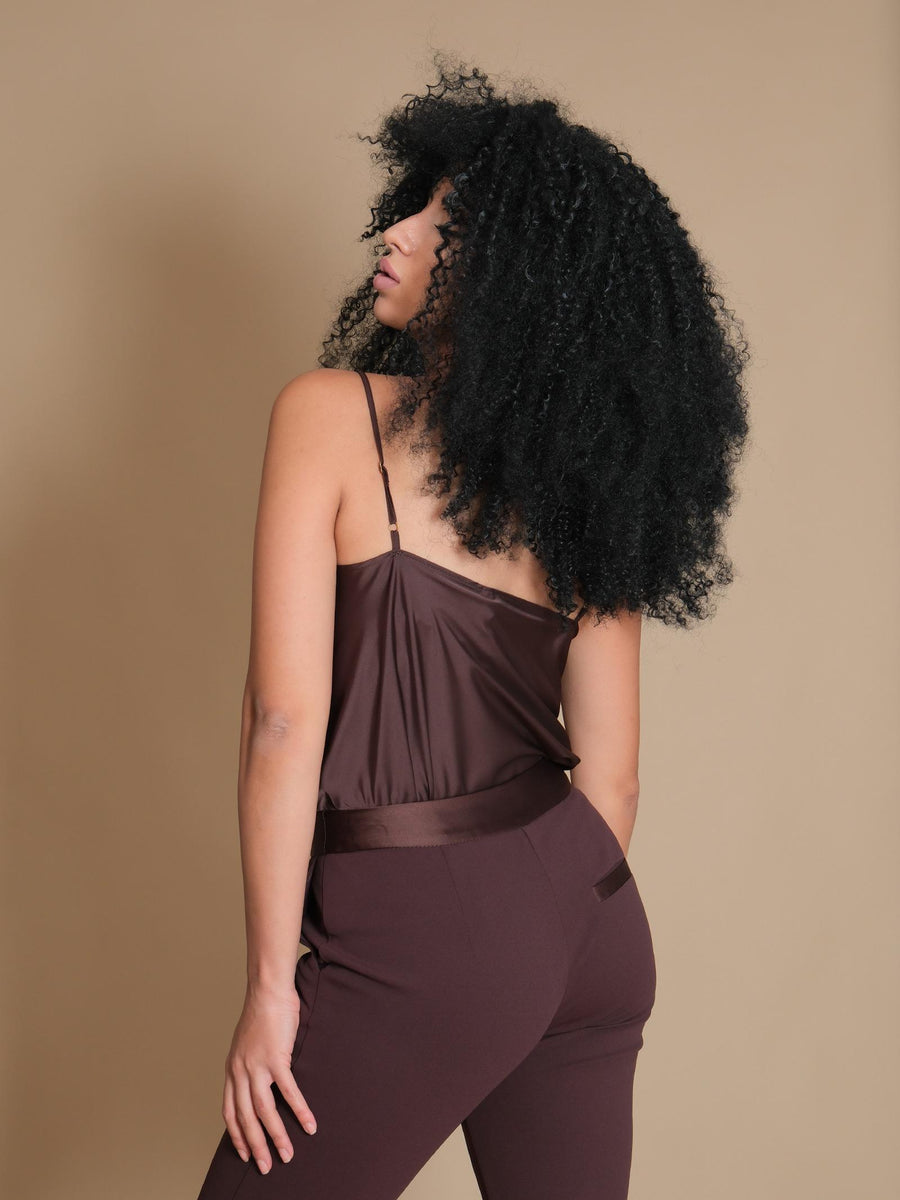 Bluse Imperial cioccolato scollo rotondo RGJ5IDG CIOCCOLATO Imperial 