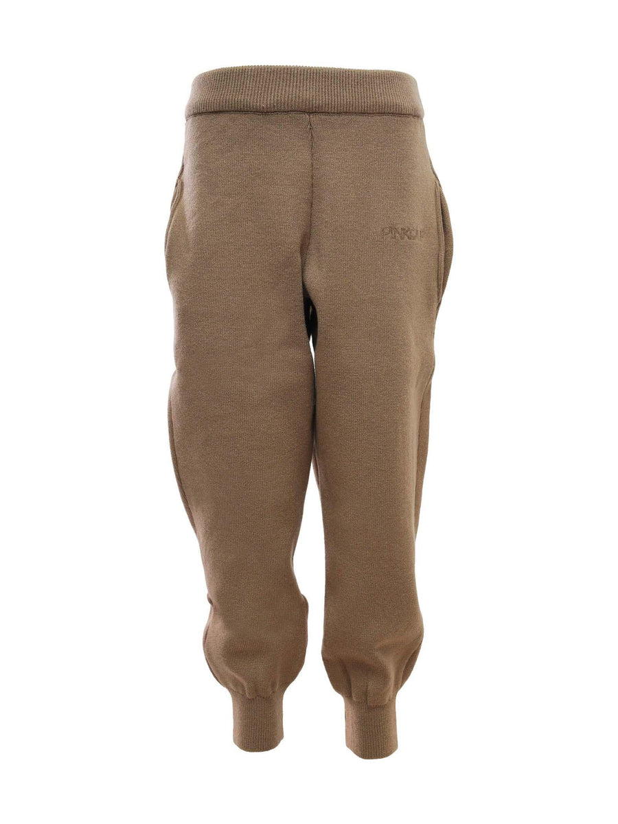 Pantalone in maglia a coste biscotto 032629 924 Pinko 
