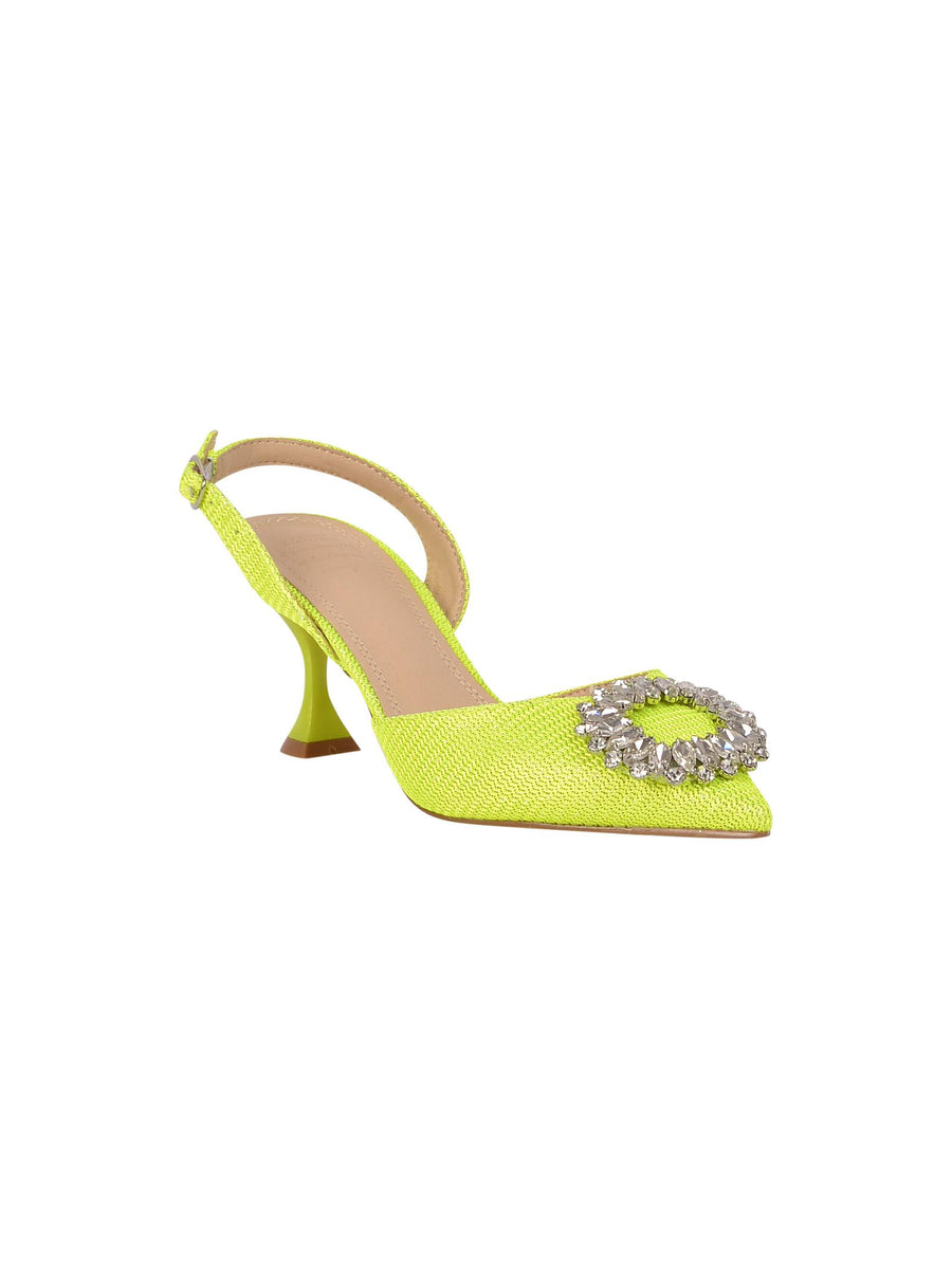 Decolletè Lilibeth giallo lime gioiello SH16 LIM TwentyFourhaitch 