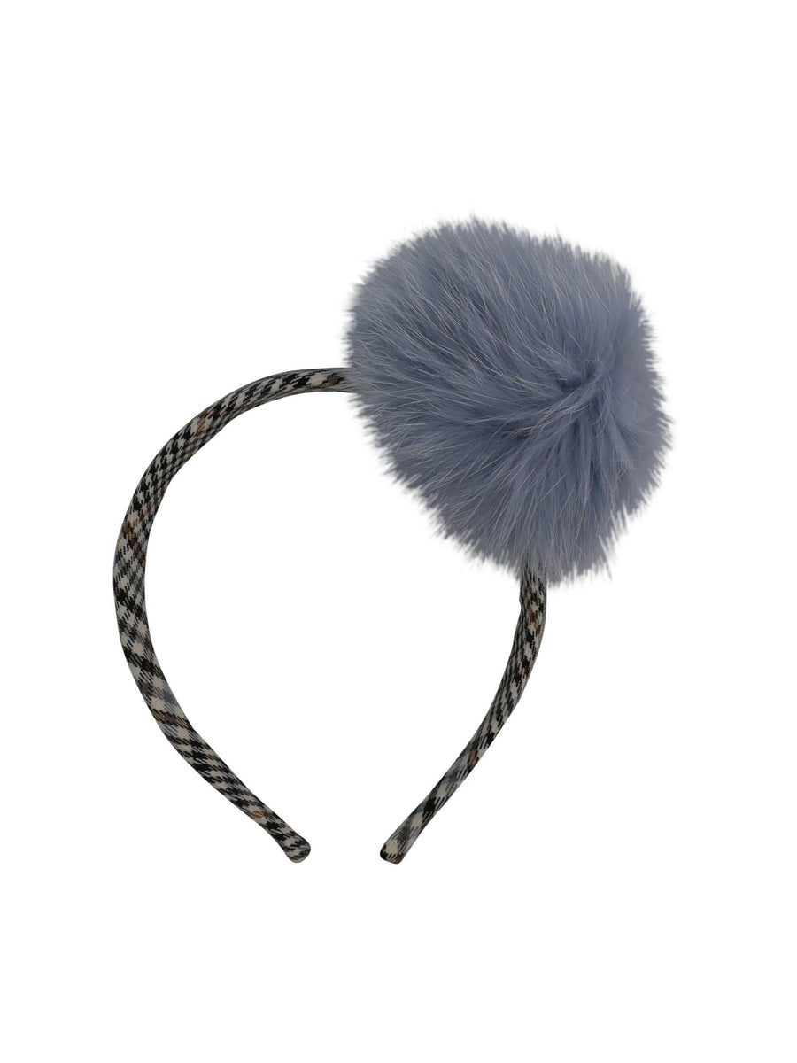 Cerchietto principe di galles con pompon ID820FR CTB78 Marlù 