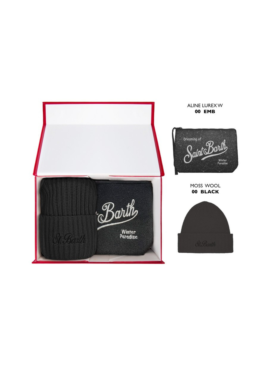 Box "Lurex 00 emb" Saint Barth nero BOX0025 03777I MC2 SAINT BARTH 