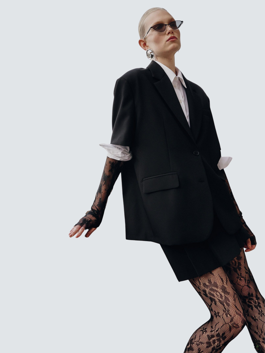 Shorts Imperial nero con pieghe D506KIC NERO Imperial 