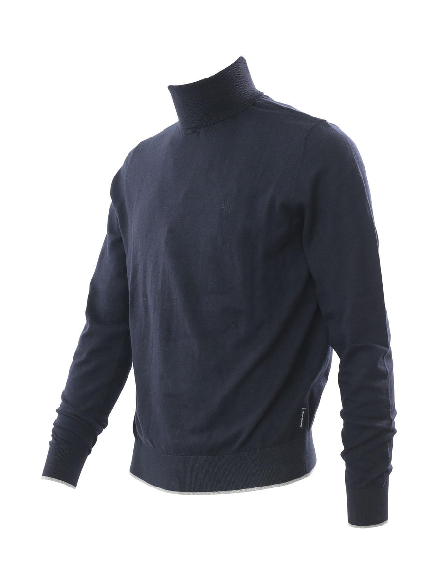 Maglioncino collo alto blu A|X 6LZM2TZM1HZ 1510 Armani Exchange 