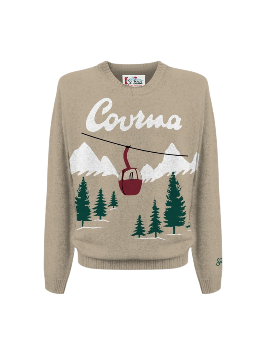 Maglione "heron courma pines 11" Saint Barth beige HER0011 00335G MC2 SAINT BARTH 