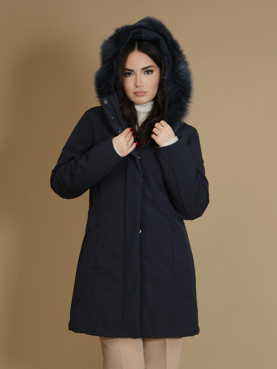 Parka con cappuccio Refrigiwear blu navy W99108XT2429 F03700 Refrigiwear 