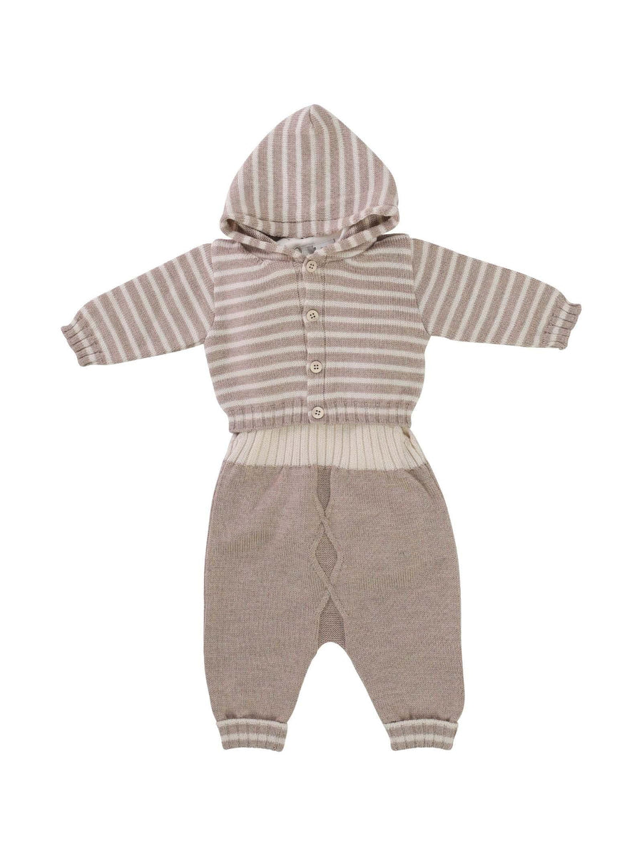 Completo tortora con salopette IF5831 CNA38 Marlù 