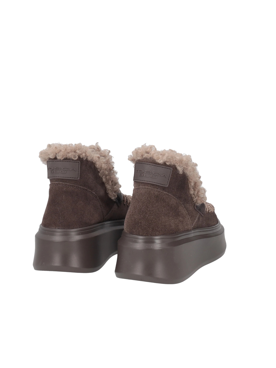 Stivaletto "Vivienne" Tosca Blu moro in suede SF2553S560 C60 Tosca Blu 