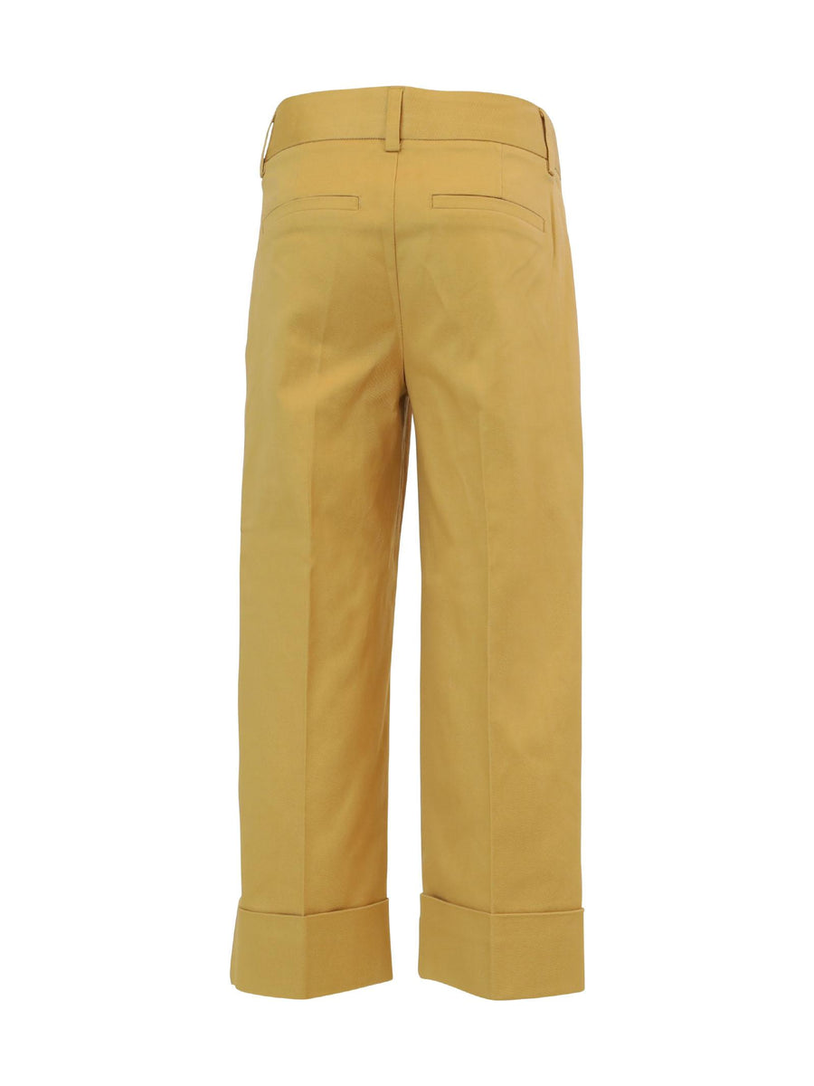 Pantalone palazzo beige con ciondolo logo 168059 0137 Scotch & Soda 
