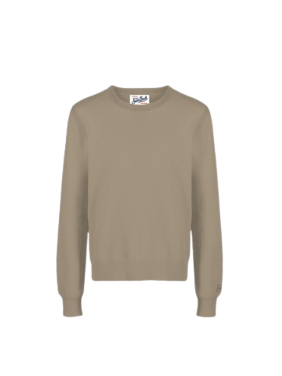 Maglione "62" Saint Barth marrone in lana merino REGE013 00022I MC2 SAINT BARTH 