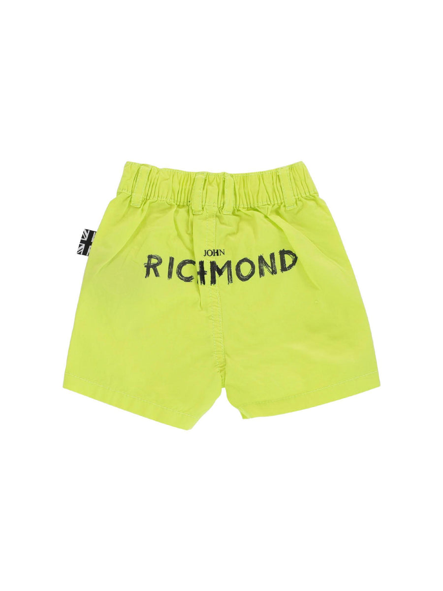Bermuda verde lime con stampa posteriore nera RIP24123BE LIME John Richmond 