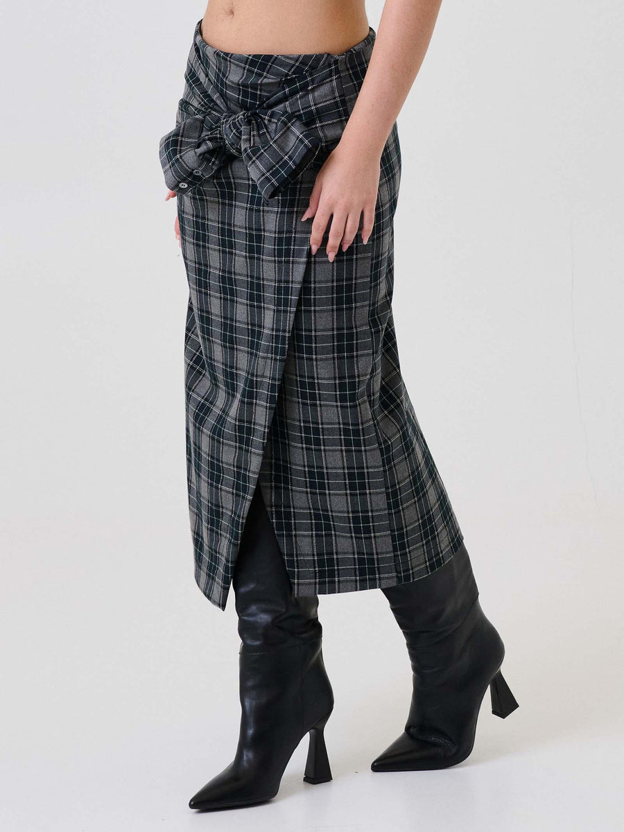 Gonna con maniche allacciate Vicolo grigia TF0954 GRIGIO Vicolo 