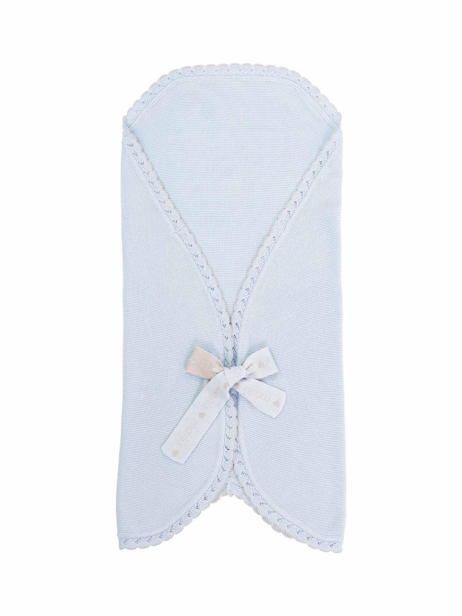 Coperta cuore azzurro e noce ELCUORE 4PNO Marlù 