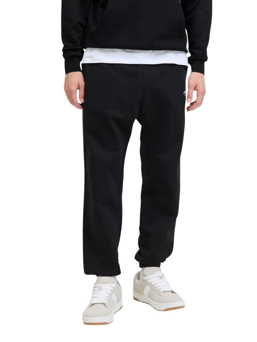Pantalone in tuta Jack & Jones nero con stampa a contrasto 12278943 BLK Jack & Jones 