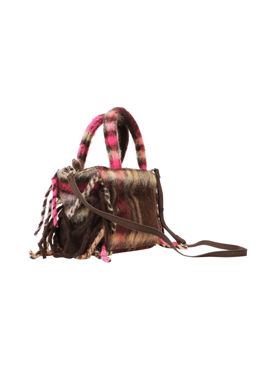 Borsa Colette Blanket Tartan fucsia e marrone COL0010 00070E MC2 SAINT BARTH 