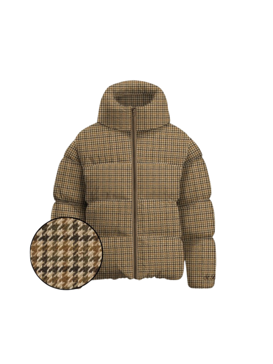 Giubbino pied de poule "1152" Saint Barth marrone MDY0001 00205I MC2 SAINT BARTH 