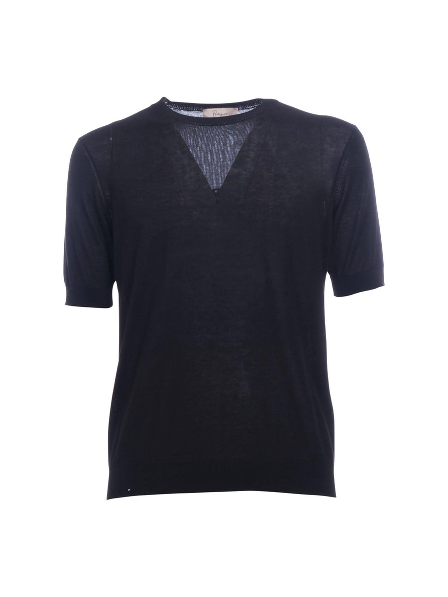 Maglia in seta Portofino nera 1033 900 Portofino 