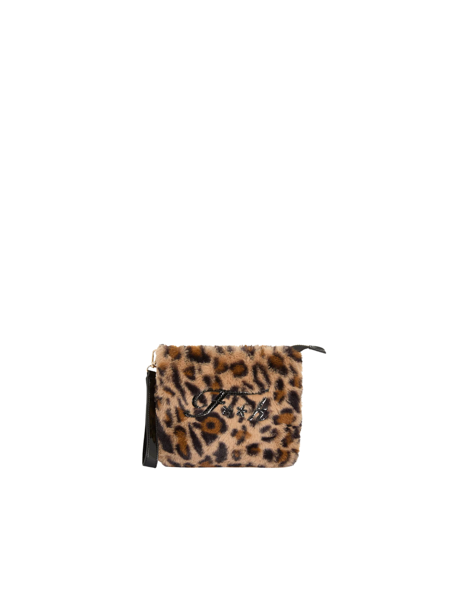 Mini pochette in ecopelliccia Fk leopardata FA25-WW0210MC UNI Fk 