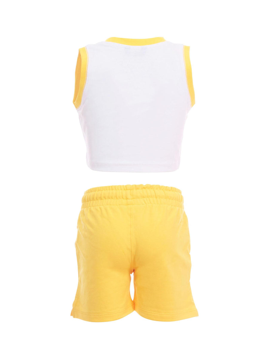 Completo canotta e bermuda Refrigiwear bianco/giallo RG1471W25 RE244 Refrigiwear 