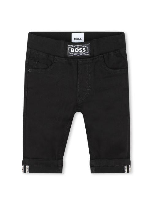 Pantaloni Boss in denim per neonato lavaggio scuro J51266 09B Boss 