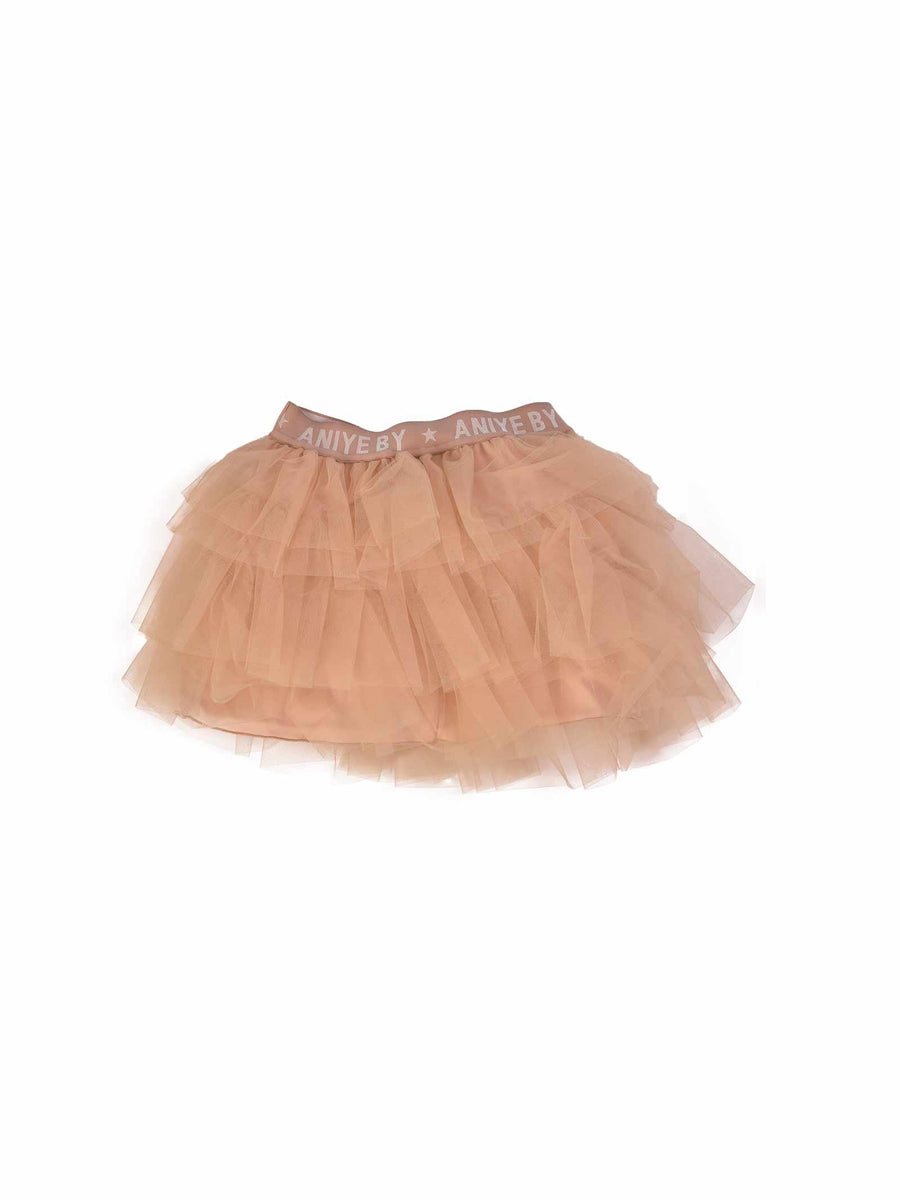 Gonna in tulle beige 111252 00459 Aniye By 