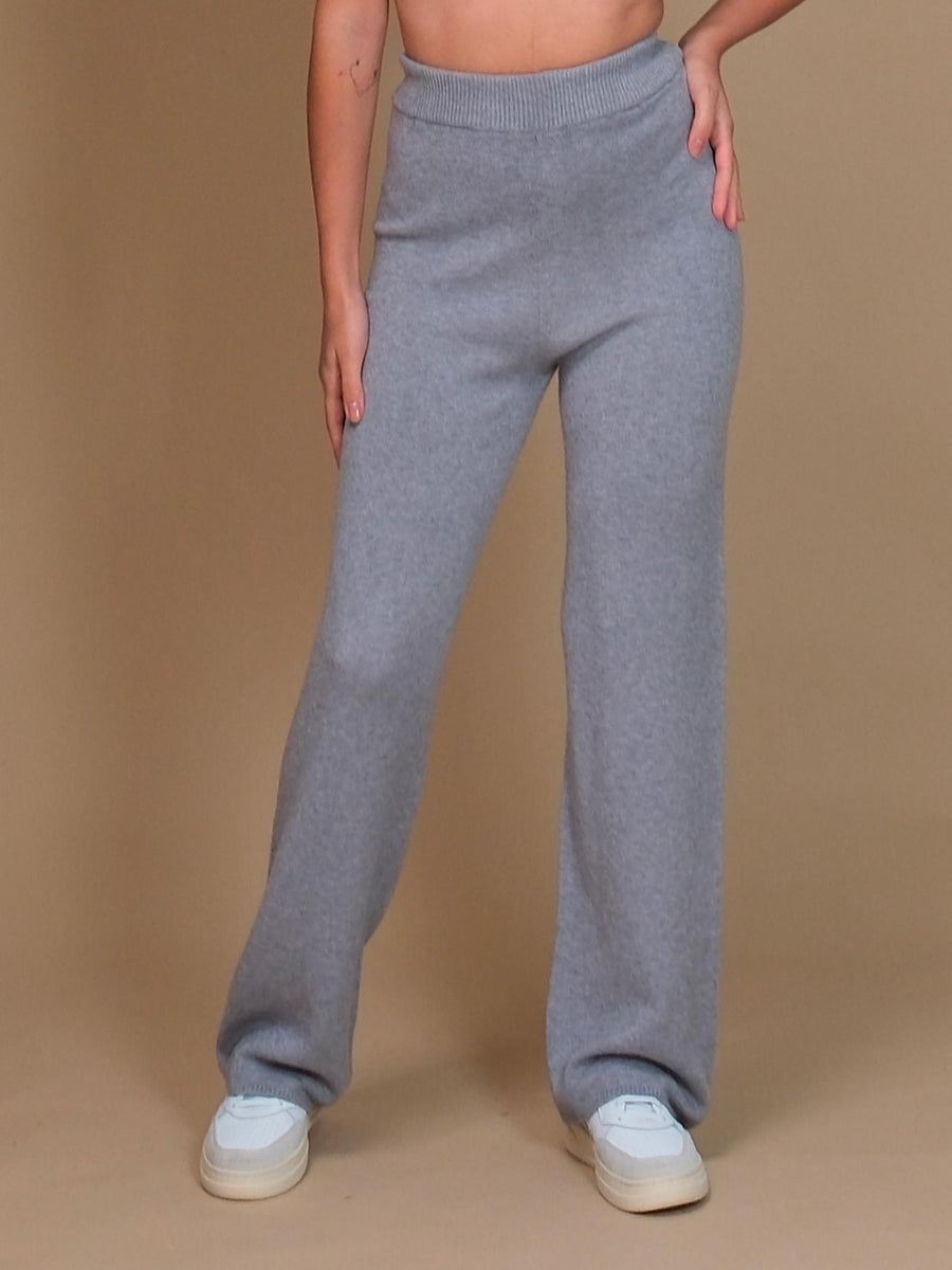 Pantalone a palazzo Armoire in maglia grigio perla AI720 GRIGIOPERLA Armoire 