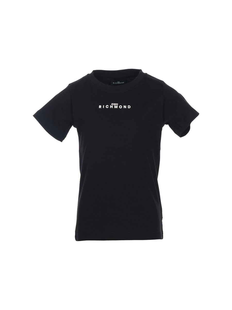 T-Shirt John Richmond nera con logo in gomma RBA25010TS BLACK John Richmond 