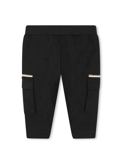 Pantaloni Boss neri modello cargo per neonato J51275 09B Boss 