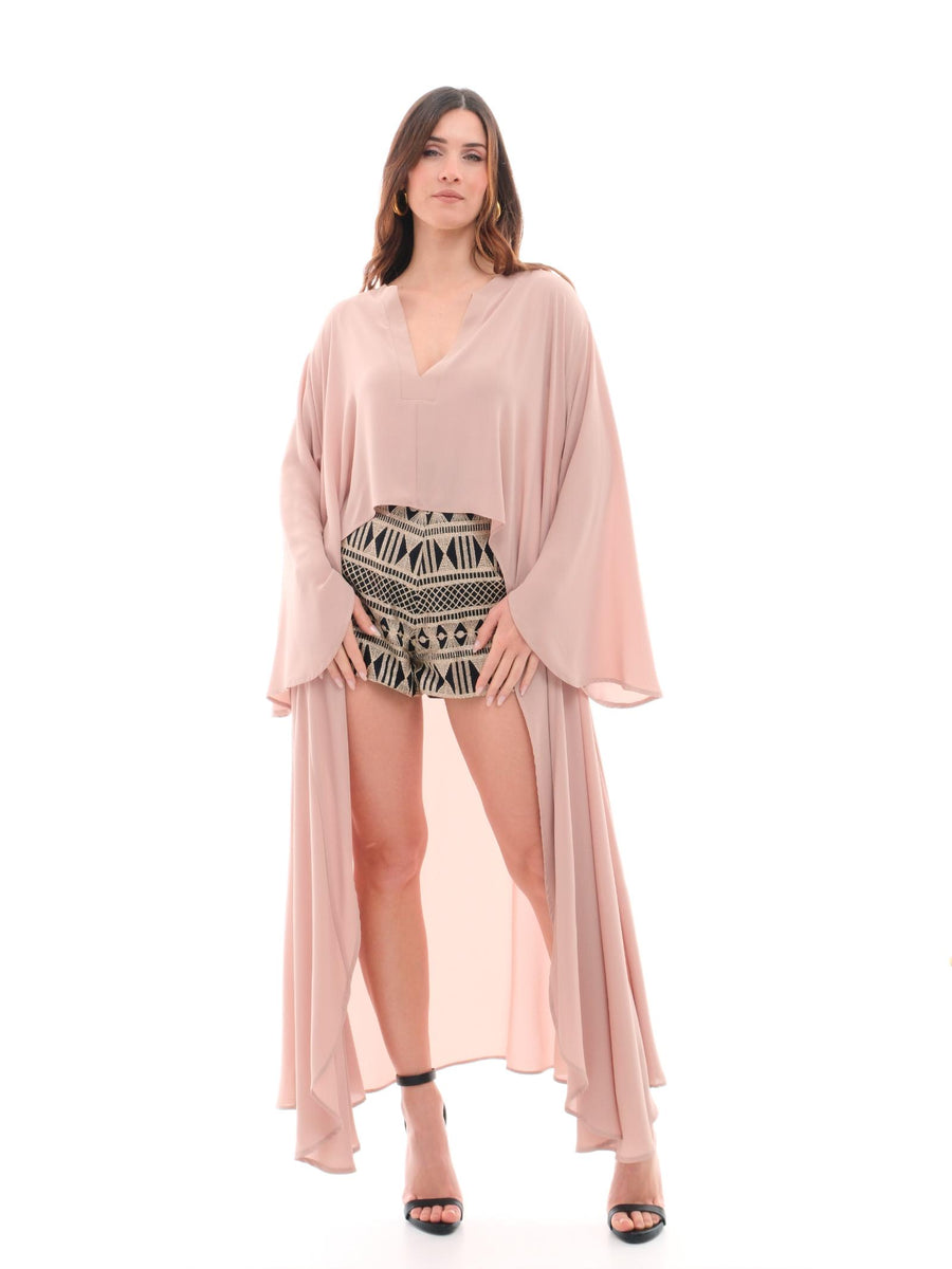 Blusa "asimmetric" Bohemian Vì beige CA172 SAND Bohemian V 