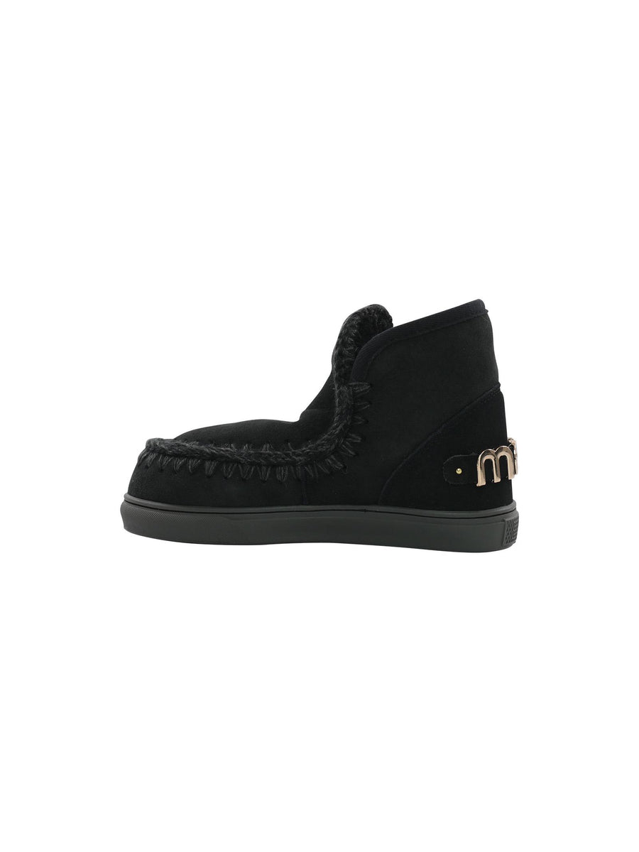 Mou Eskimo sneaker nera big metal logo FW111008A BKBK Mou 