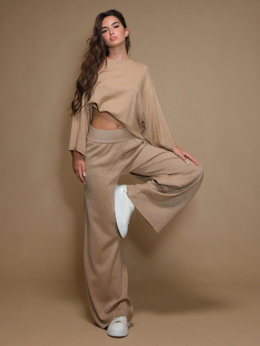 Maglia Armoire lurex mandorla R2045L MANDORLA Armoire 