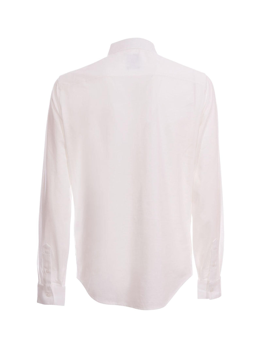 Camicia Armani Exchange bianca con logo ricamato sul petto XM000497AF10364 U0009 Armani Exchange 
