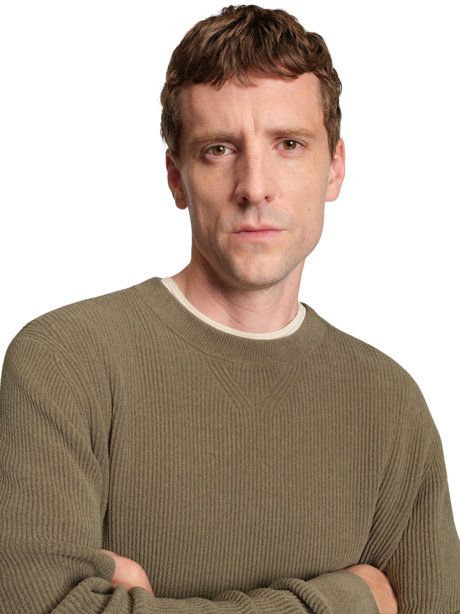 Maglione Boss verde oliva 50549989 245 Boss 