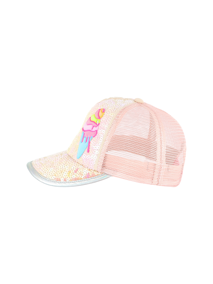 Cappello Billie Blush rosa con paillettes e gelato decorativo U20759 45S Billie Blush 
