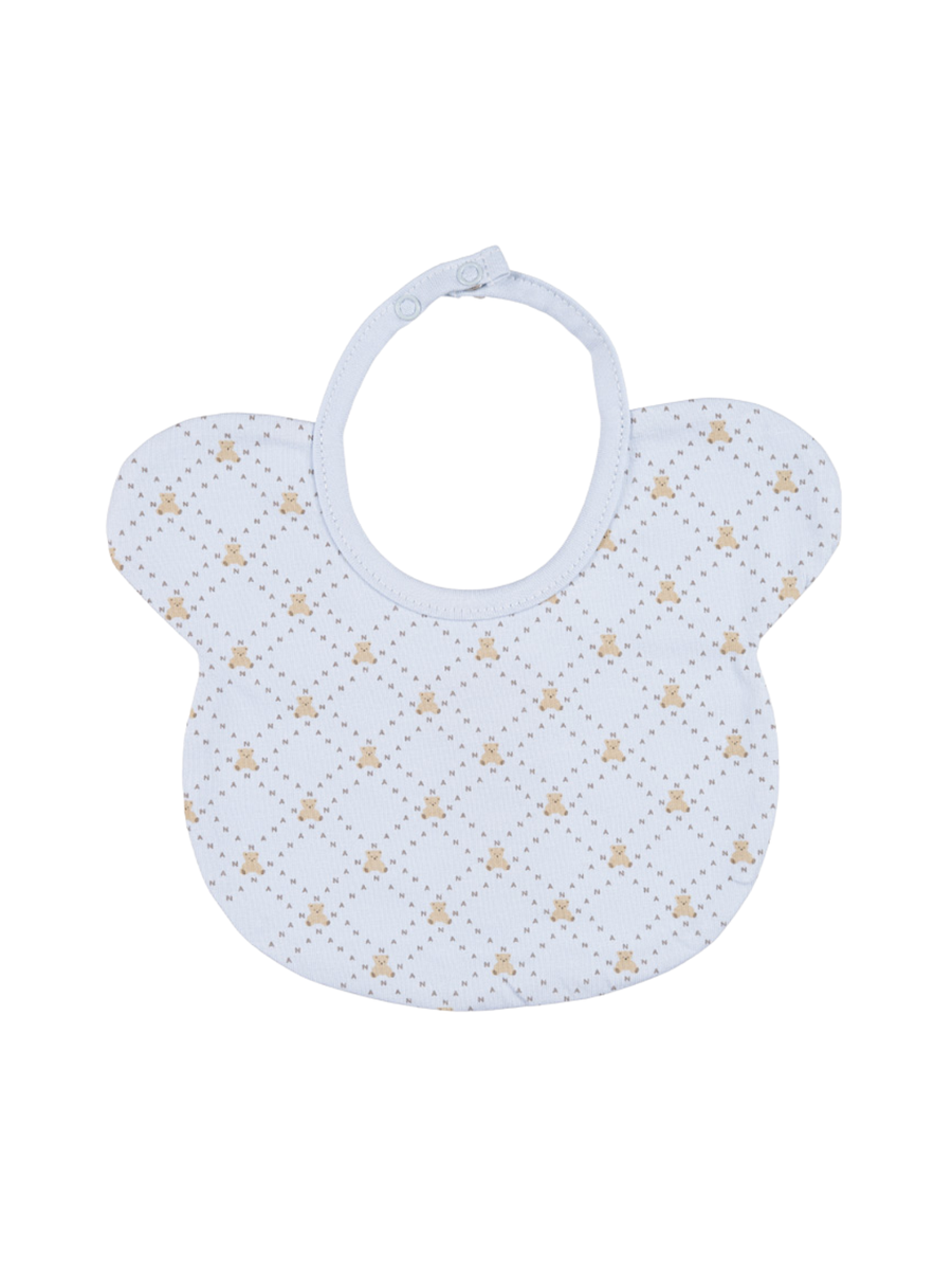 Bavetto Nanan azzurro con orsetti all over E25182 A Nanan 