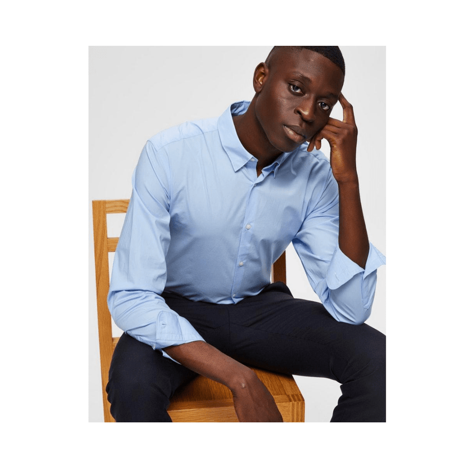 Camicia azzurra slim fit Selected 16073122 LGTBL Selected 