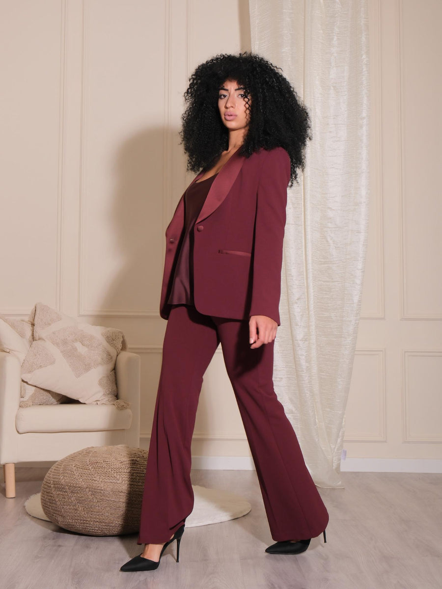 Bluse Imperial rosso marsala scollo rotondo RGJ5IDG MARSALA Imperial 