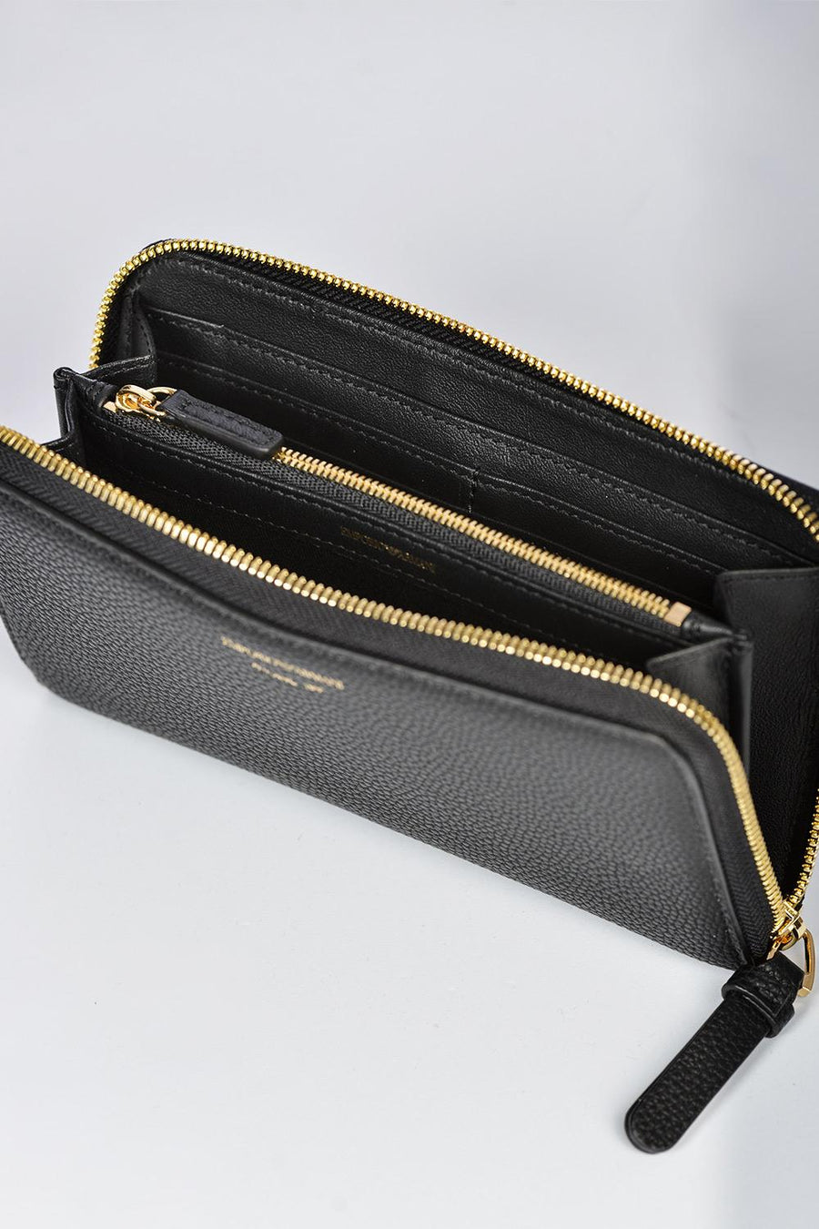 Portafoglio zip around in pelle Y3H168YFW9B 80001 Emporio Armani 