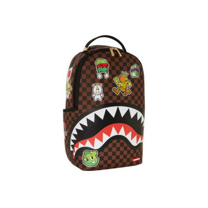 Sprayground "Patch Checkered Shark" Spraygorund marrone a scacchi 910B5797 NSZ Sprayground 
