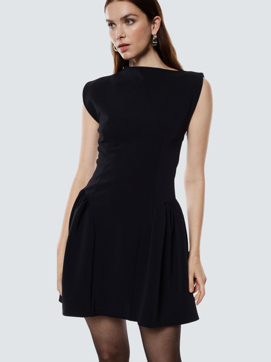 Abito corto svasato Imperial nero AFUSKND NERO Imperial 