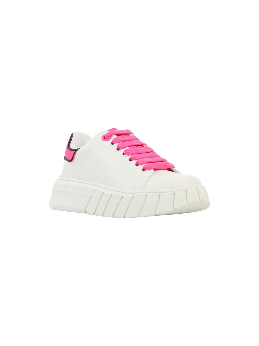 Sneakers addict bianca e fucsia fluo 2966 FUC Gaelle 