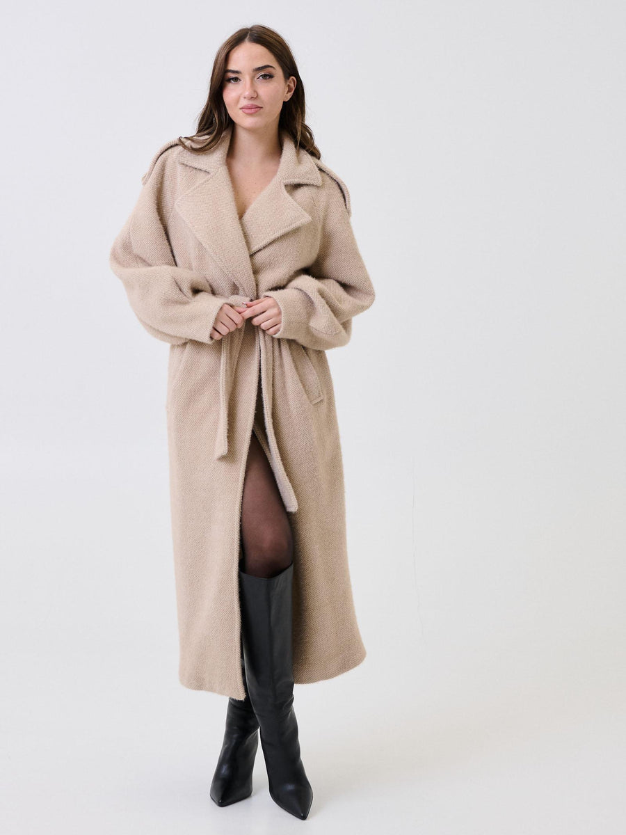 Cappotto lungo Silence Limited sabbia SD5070 SAND Silence Limited 