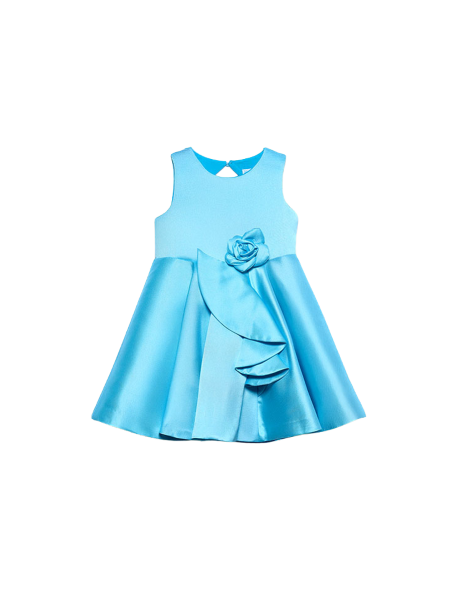 Abito mikado Abel & Lula azzurro con dettaglio drappeggiato 5070 TUR Abel & Lula 