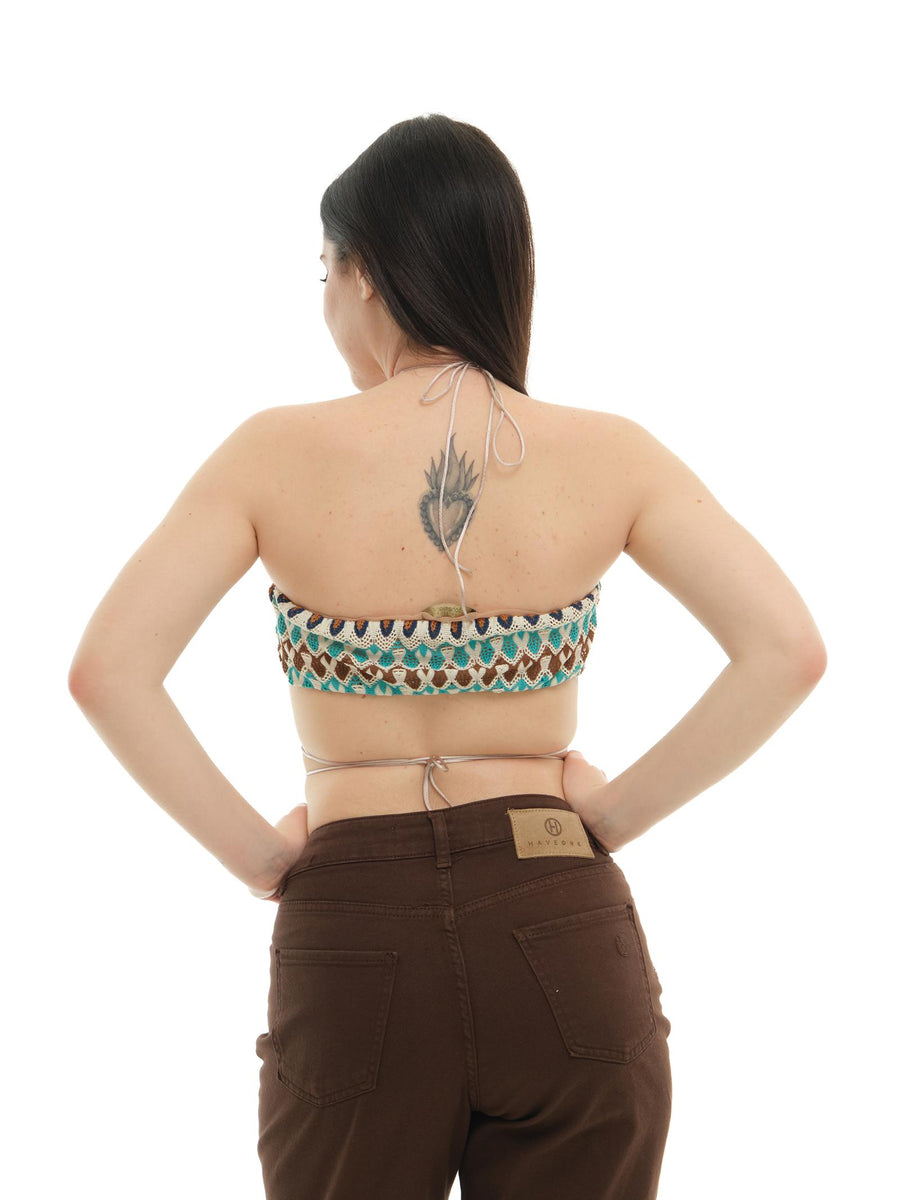 Top Bohemian Vì traforato multicolor TOP232 UNI Bohemian V 