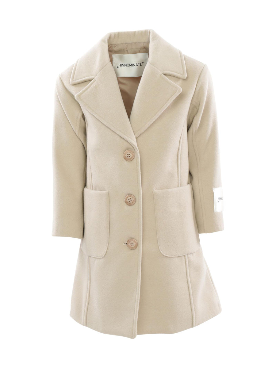 Cappotto nocciola monopetto 3641O0003M BEI Hinnominate 