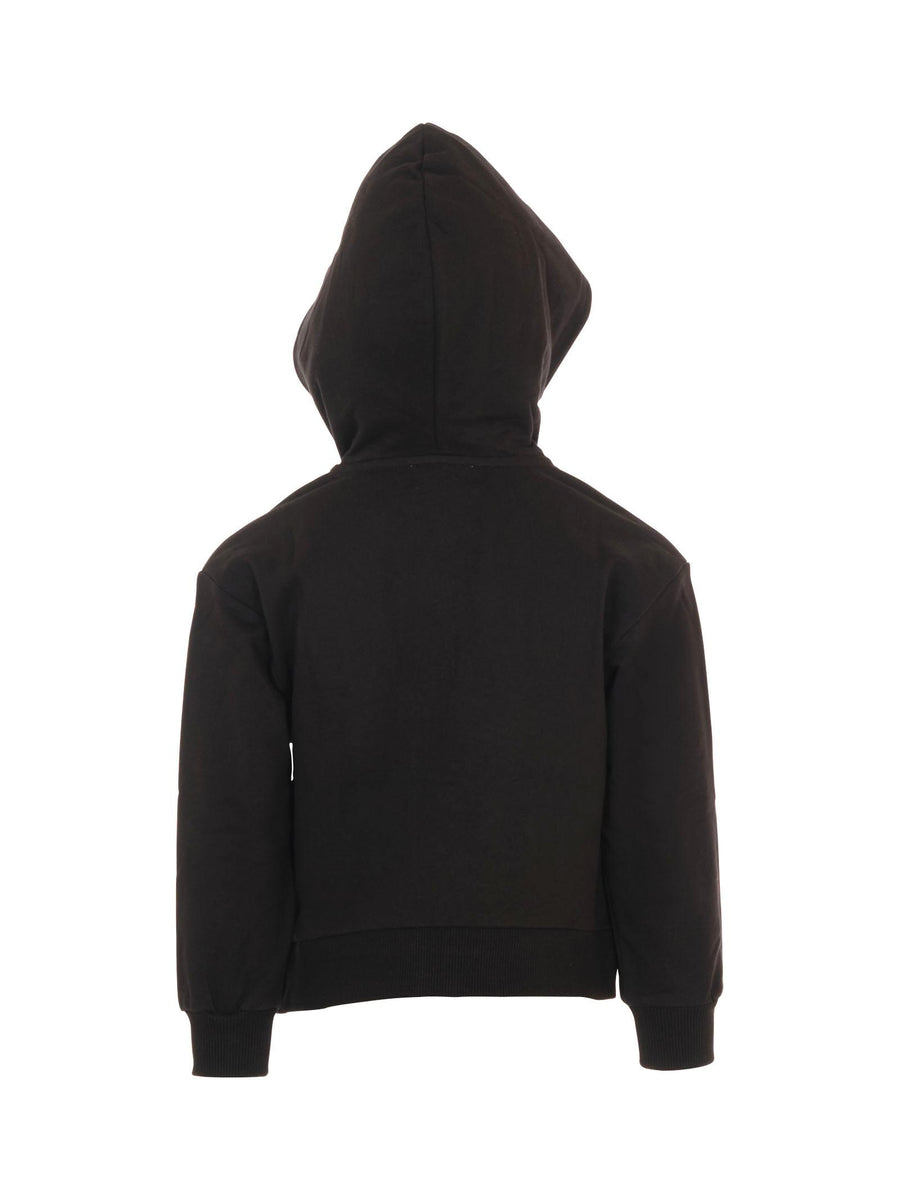 Felpa Moschino nera con logo iconico sul petto HUF09E 60100 Moschino 