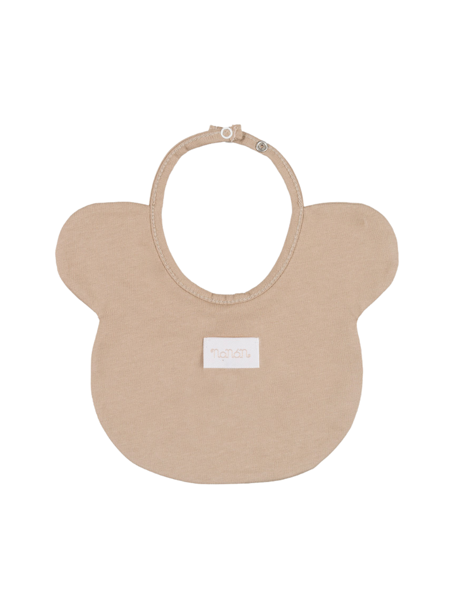 Bavetto Nanan marrone a forma di orsetto E25110 BE Nanan 